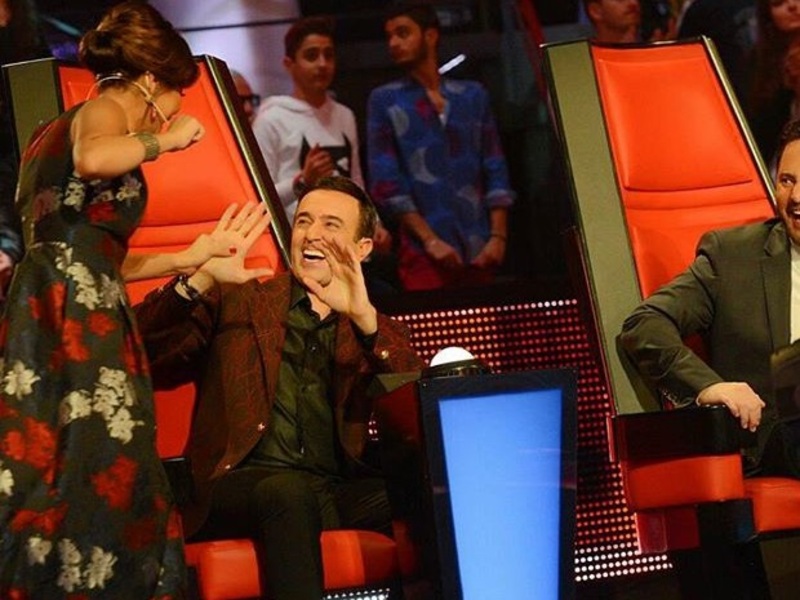 فيديو لفظ خارج من شيرين عبد الوهاب وصابر الرباعي في The Voice